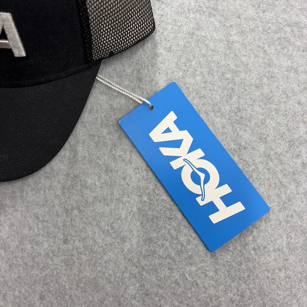 Hoka Black Core Logo Trucker Hat BRAND NEW w/Tags Never Worn
